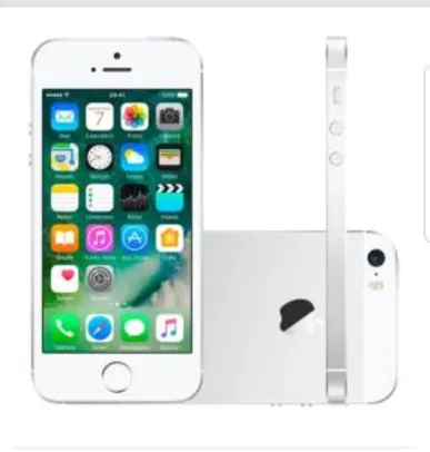 iPhone SE 32GB Prata 4G Tela 4" Câmera 12MP iOS 11 - R$1345