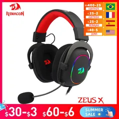 Fone de Ouvido REDRAGON ZEUS X H510 RGB