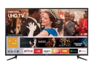 Smart TV LED 58" Samsung 58mu6120 Ultra HD 4K com Conversor Digital Integrado 3 HDMI 2 USB Wi-Fi  Smart Tizen, Espelhamento de Tela