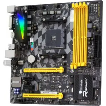 Placa Mãe Biostar Racing B350GTX, Chipset B350, AMD AM4, DDR4