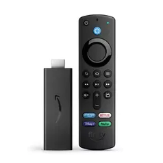 Fire tv stick full hd streaming com controle por comando de voz e alexa