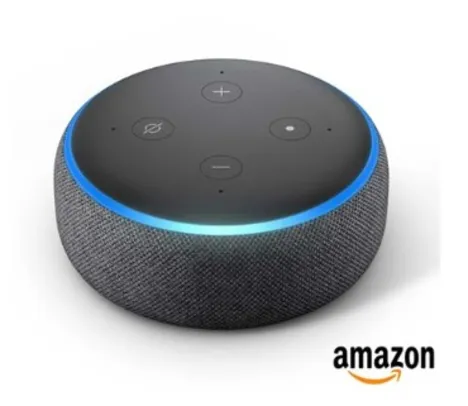 Smart Speaker Amazon com Alexa - ECHO DOT 3ª Geração / R$ 209 PIX