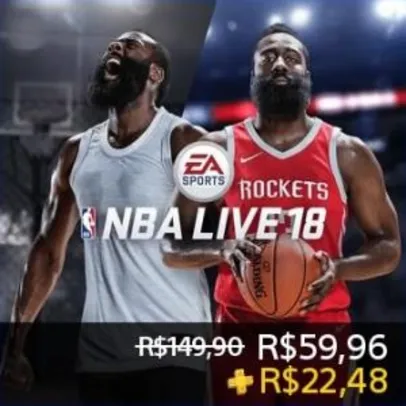 [PS4] NBA LIVE 18: Edição The One - R$22,48 (Assinante Plus) / R$59,96 (Não assinantes)​