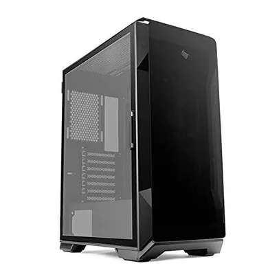 GABINETE GAMER PICHAU POUTER 3 LATERAL DE VIDRO PRETO, PG-P03-BK