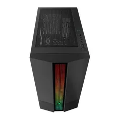 Gabinete Gamer Pichau Carrier II Lateral Vidro Temp RGB Preto, PG-CR02-BKRGB