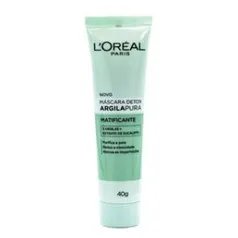 Máscara Facial L'Oréal Paris - Detox Argila Pura Matificante - 40g | R$24