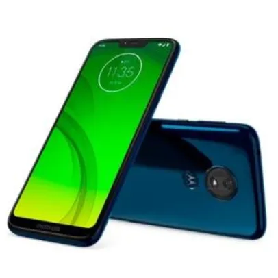 Saindo por R$ 849: Smartphone Motorola Moto G7 Power Azul Navy, Dual Chip, Tela 6,2", 4G+Wi-Fi, Android Pie, 12MP, 32GB | R$849 | Pelando