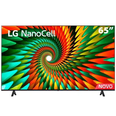 Smart TV 65 4K LG NanoCell 65NANO77SRA Bluetooth, ThinQ AI, Alexa, Google Assistente, Airplay, 3 HDMIs