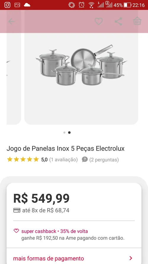 Imagem na descrição da promoção