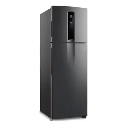 Saindo por R$ 3134: Geladeira Electrolux Frost Free Duplex Efficient com Autosense Cor Black Inox Look 390l (IF43B) | Pelando