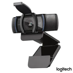 [PIX] Câmera Webcam Full HD Preto - Logitech - C920s