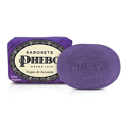 4 Sabonete Toque de Lavanda, Phebo, Lilás, 90G