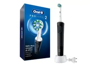 [APP] Escova de Dente Elétrica Recarregável Black Oral-B - Pro Series 2 com Refil