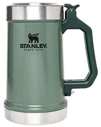 Stanley Caneca de cerveja clássica com abridor de garrafa, caneca e copo isolado de 680 ml, Hammertone Green