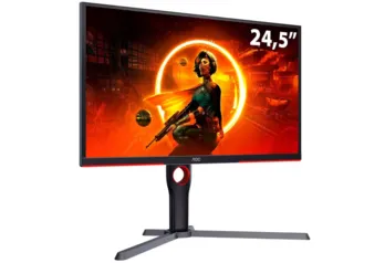 Monitor Gamer AOC Destiny 25G3ZM 24,5", 240Hz, 0,5ms, AMD FreeSync Premium e Base Ajustável