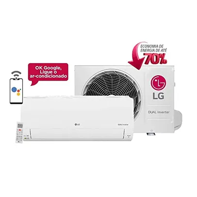 Ar Condicionado Split Inverter LG Dual Voice 9000 BTU/h Frio - 220v