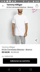 Kit De Camisetas Básicas - Branco - R$143