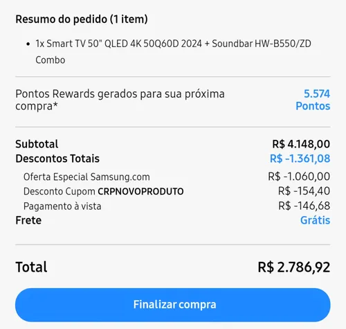 Imagem na descrição da promoção