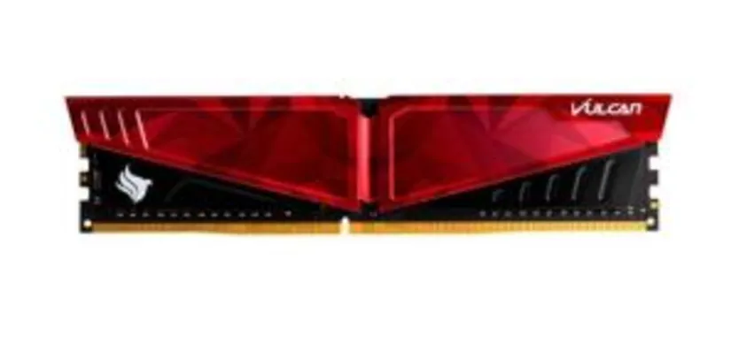 Memoria Team Group T-Force Vulcan Pichau 8GB (1x8) DDR4 3200Mhz Vermelha | R$ 299