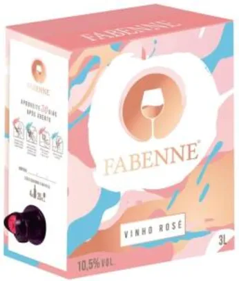 [OFERTA RELAMPAGO] Fabenne Vinho Rosé - Bag-in-Box 3 Litros cada R$69