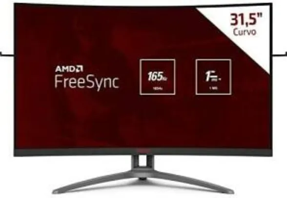 Monitor Gamer AOC Agon 32" Curvo 165Hz 1ms FreeSync