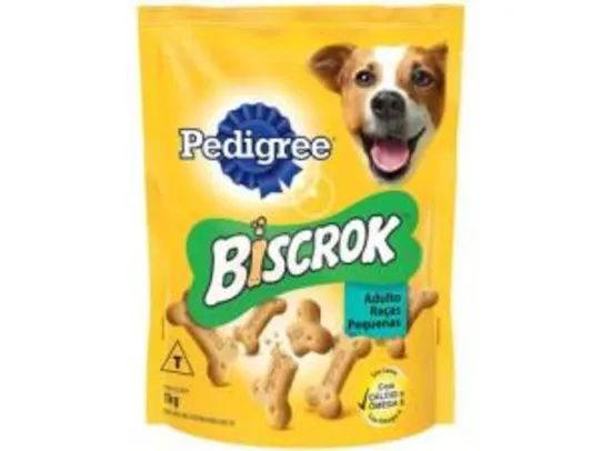 [APP - 6 unidades] Biscoito para Cachorro Adulto Pedigree - Biscrok 6x1kg - R$104