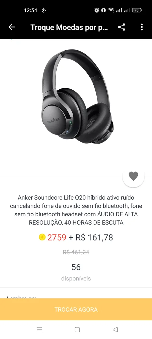 Imagem na descrição da promoção