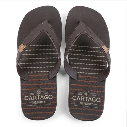 Chinelo Cartago Dakar (Marrom + Bege) | R$ 25