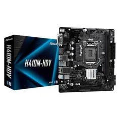 Placa-Mãe ASRock H410M-HDV, Intel LGA 1200 - R$460