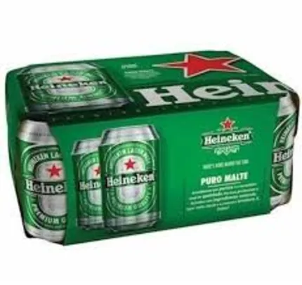 [2 FARDOS] Cerveja Heineken Pilsen 12 Unidades Lata 350ml - Cada unidade sai por R$3,45