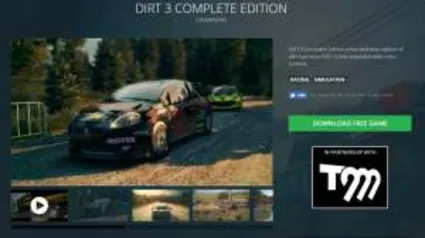 DIRT 3 Complete Edition - GRÁTIS