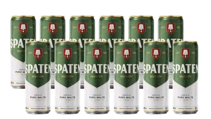 [ leve 5 pague 4 ] 12un Cerveja Spaten Puro Malte Munich Helles Lager