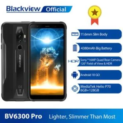 Smartphone Blackview bv6300 Pro helio p70 6gb + 128gb | R$1117