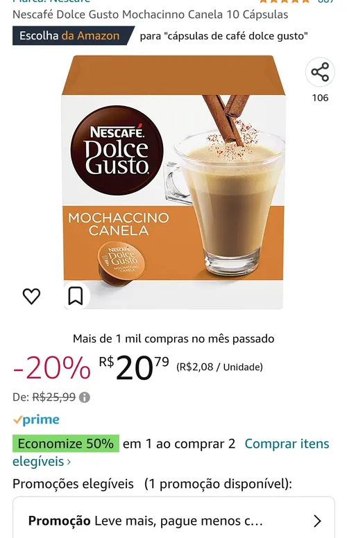 Imagem na descrição da promoção