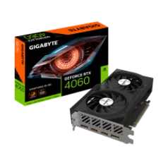 Placa de Vídeo Gigabyte NVIDIA GeForce RTX 4060 WINDFORCE OC, 8GB,GDDR6, DLSS, Ray Tracing, GV-N4060WF2OC-8GD