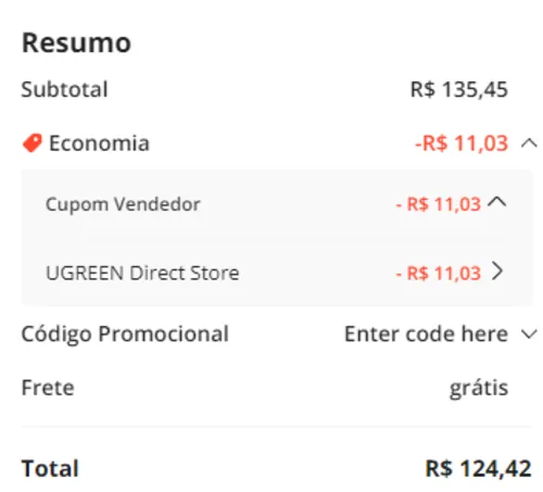 Imagem na descrição da promoção