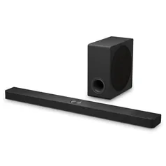 Soundbar LG S90TY – 570W RMS, Dolby Atmos, 5.1.3 Canais, DTS:X, AI Room Calibration Pro, AI Sound Pro, Sem fios, WOW Orchestra, Conexões Múltiplas