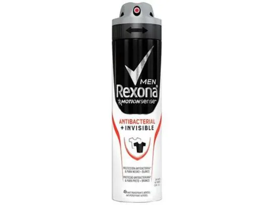 Desodorante Antitranspirante Aerosol Masculino - Rexona Motion Sense Antibacterial+Invisible 150ml - Produtos de Higiene - Magazine Luiza