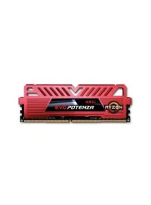 Memória DDR4 Geil Evo Potenza, 8GB 3000MHz, Red | R$279