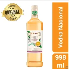 Vodka Nacional Smirnoff Infusions Passion Fruit e Jasmine 998ml