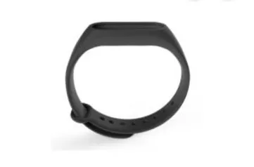 Pulseira De Silicone Para Xiaomi Mi Band 2 - Preta - R$ 18,99