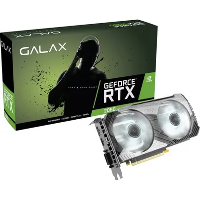 Placa de Vídeo Galax GeForce RTX 2060 Plus 12GB GDDR6 192-bit (1-Click OC) Ray Tracing - 26NRL7HP68NC