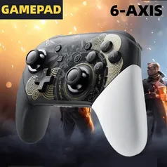 [APP/IMPOSTO INCLUSO] Gamepad Sem Fio Bluetooth 6-Axis para Switch