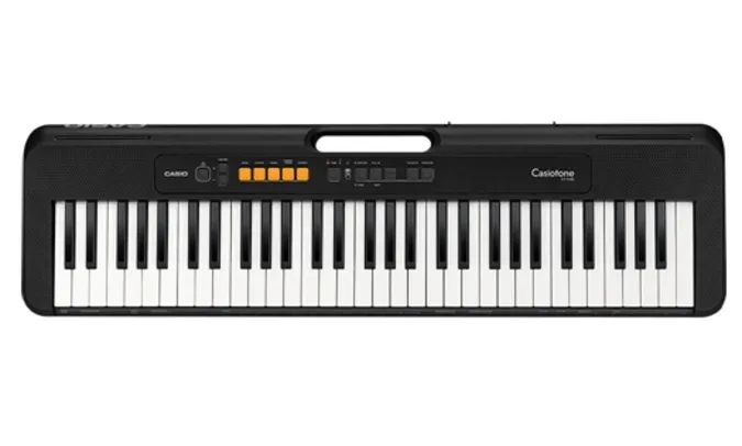 Teclado Musical Casiotone CT-S100 Casio Preto 61 Teclas Bivolt e Suporte Partituras