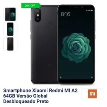 Xiaomi Redmi MI A2 64GB Versão Global | R$719