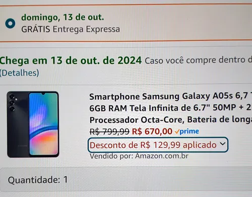 Imagem na descrição da promoção