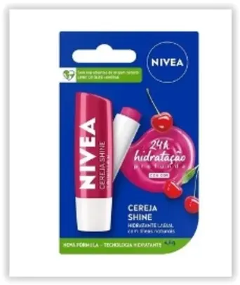 NIVEA Hidratante Labial Cereja Shine 4,8 g