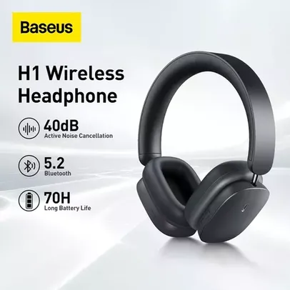 Fone de ouvido Baseus H1 com cancelamento de ruído | 70h de bateria | Bluetooth 5.2 