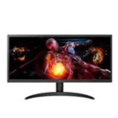 Monitor Gamer LG 26 IPS, Ultra Wide, 75Hz, Full HD, 1ms, FreeSync Premium, HDR 10, 99% sRGB, HDMI, VESA - 26WQ500