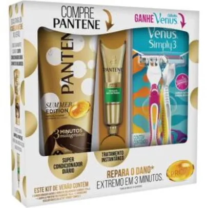 Kit Pantene 3 Minutos Milagrosos + Ampola Restauração + 2 Aparelhos Gillette Vênus | R$13